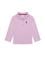 Kız Bebek Açık Manolya Basic Polo Yaka Sweatshirt