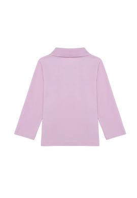 Kız Bebek Açık Manolya Basic Polo Yaka Sweatshirt - 50261170056