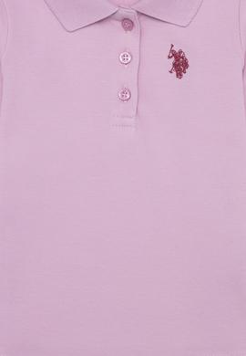 Kız Bebek Açık Manolya Basic Polo Yaka Sweatshirt - 50261170056