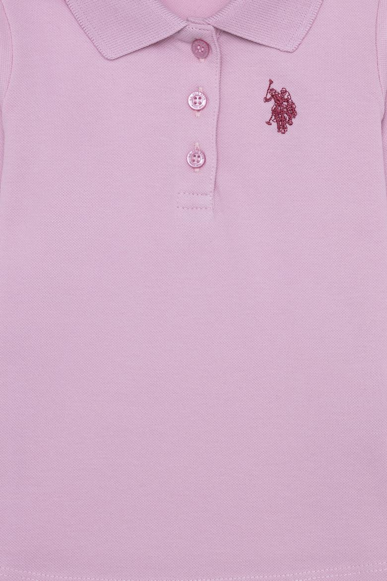 Kız Bebek Açık Manolya Basic Polo Yaka Sweatshirt - 50261170056