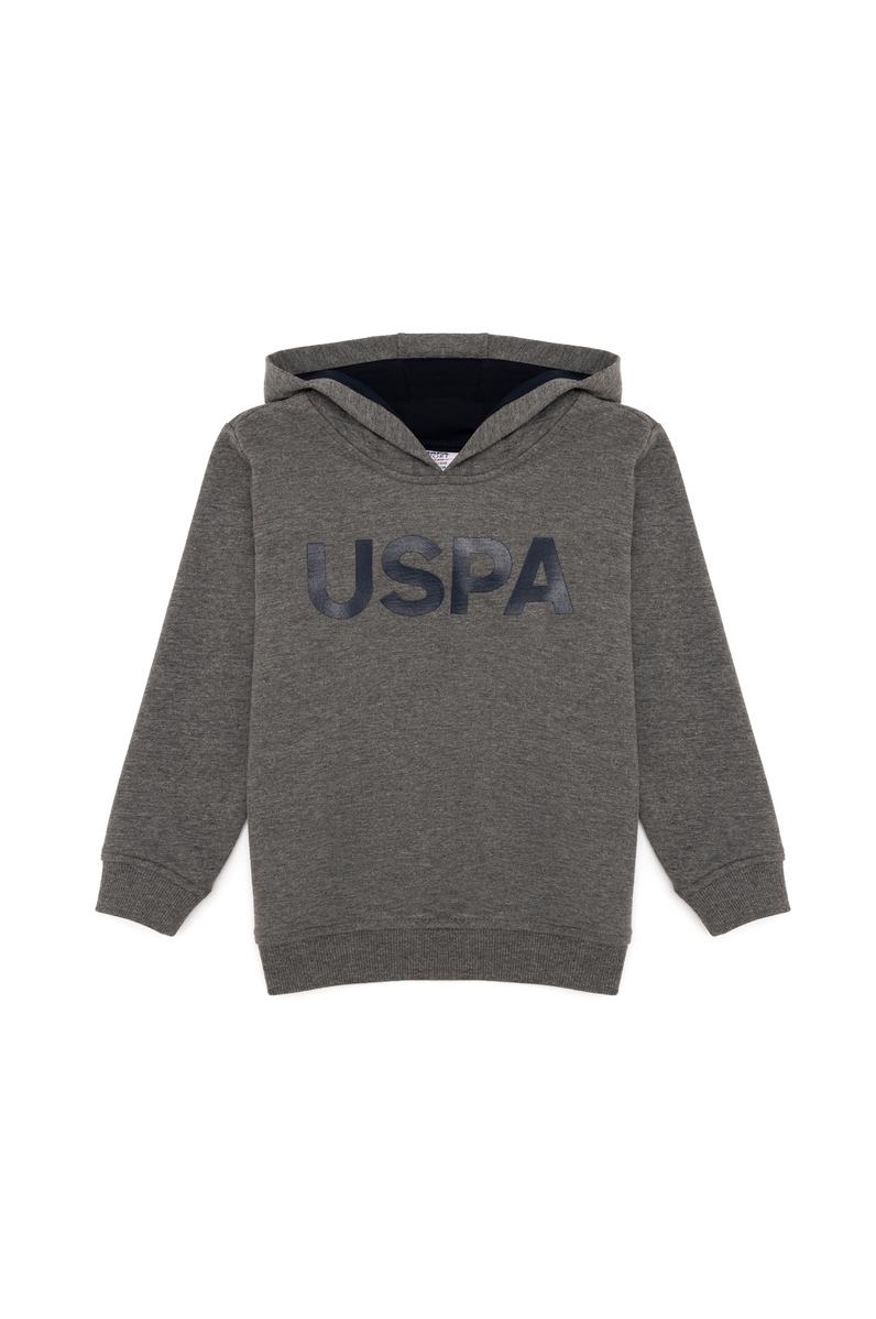 Erkek Çocuk Antrasit Melanj Basic Sweatshirt