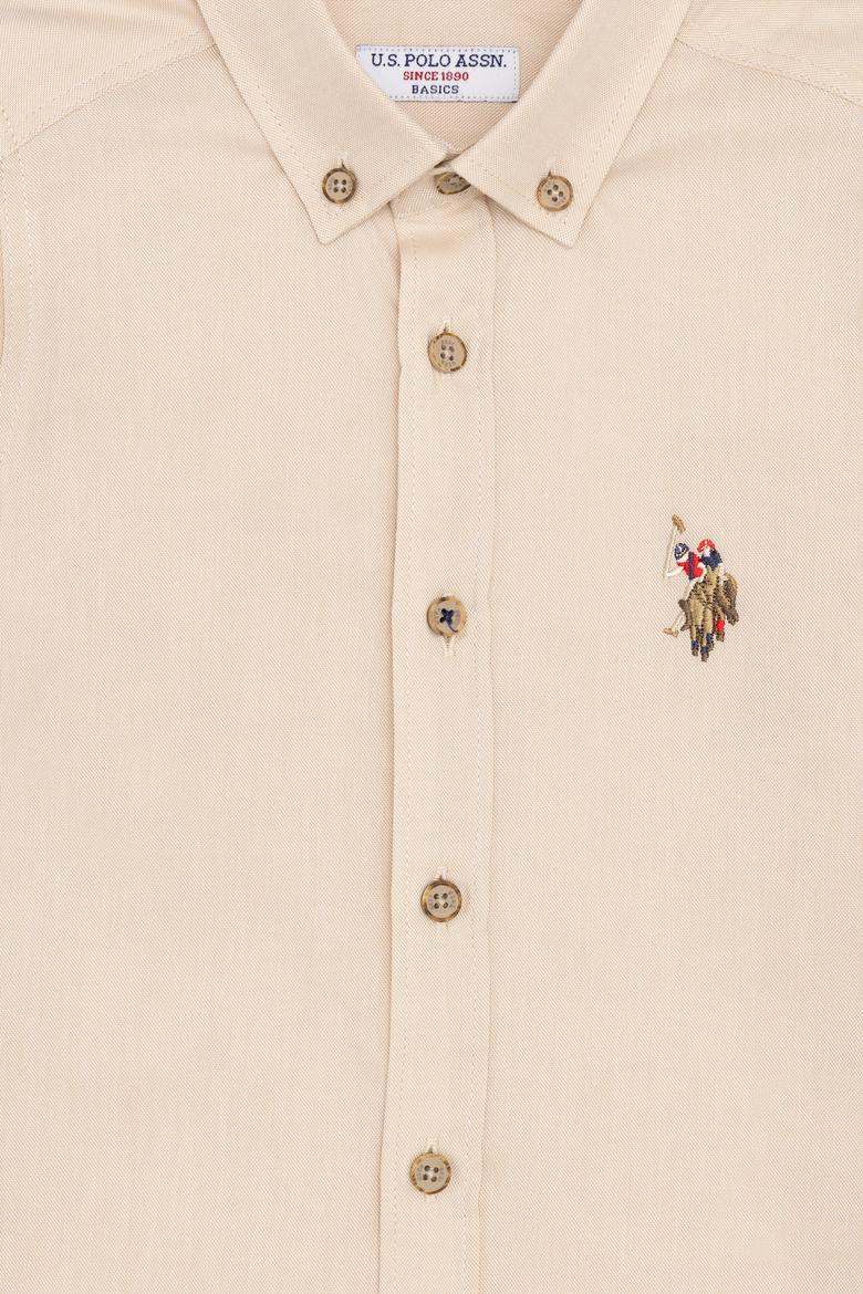 Erkek Çocuk Camel Uzun Kollu Basic Gömlek - 50254280061