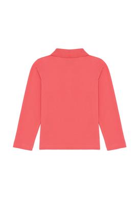 Kız Çocuk Nar Çiçeği Polo Yaka Basic Sweatshirt - 50256174139