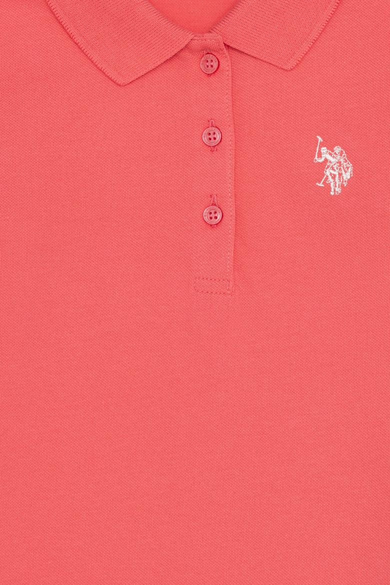 Kız Çocuk Nar Çiçeği Polo Yaka Basic Sweatshirt - 50256174139