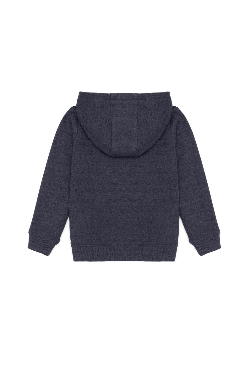 Çocuk Lacivert Kapüşonlu Sweatshirt - 50253779035