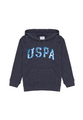 Çocuk Lacivert Kapüşonlu Sweatshirt - 50253779035