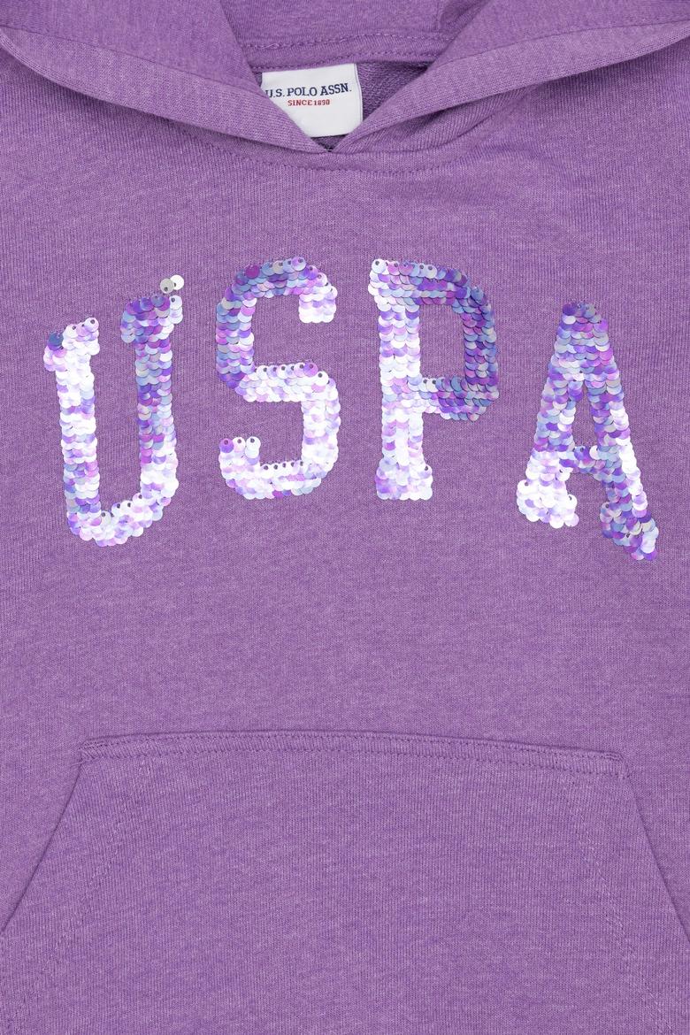 Çocuk Lila Kapüşonlu Sweatshirt - 50253779053