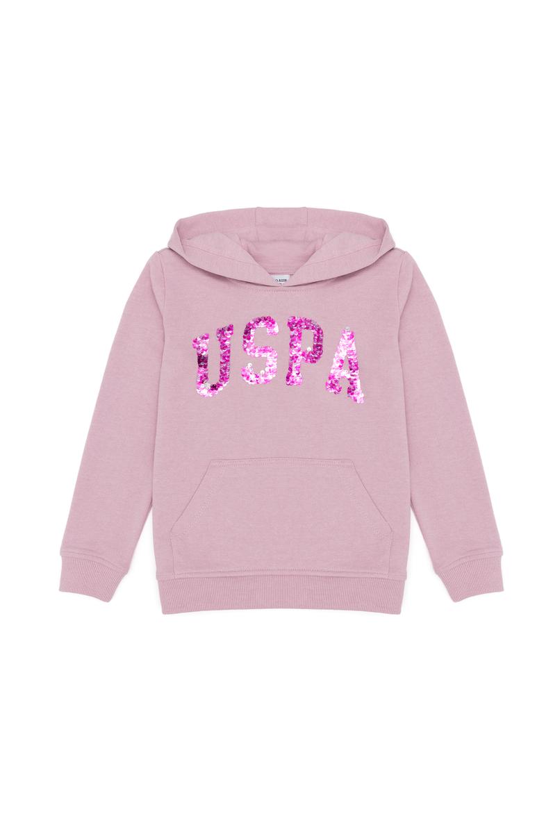 Çocuk Açık Manolya Kapüşonlu Sweatshirt