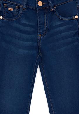 Kız Çocuk Koyu Mavi Jean Pantolon - 50254588005