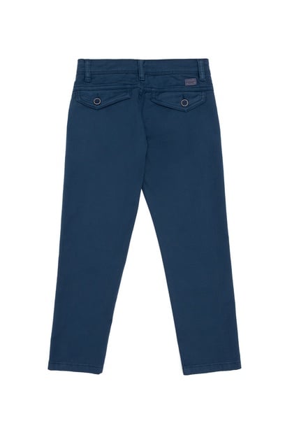 Erkek Çocuk İndigo Kanvas Pantolon