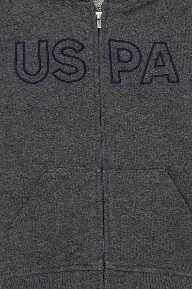 Erkek Çocuk Antrasit Melanj Basic Sweatshirt - 50254533011