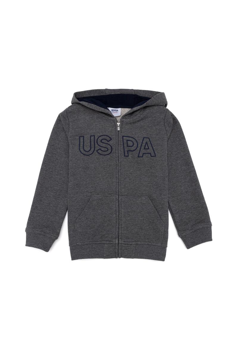 Erkek Çocuk Antrasit Melanj Basic Sweatshirt