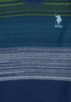 Erkek Çocuk Mavi Bisiklet Yaka Triko Kazak - 50253371004