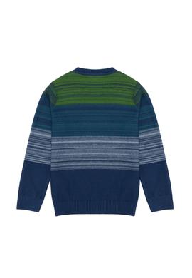 Erkek Çocuk Mavi Bisiklet Yaka Triko Kazak - 50253371004