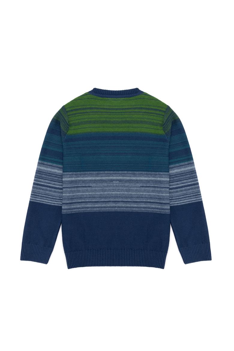 Erkek Çocuk Mavi Bisiklet Yaka Triko Kazak - 50253371004