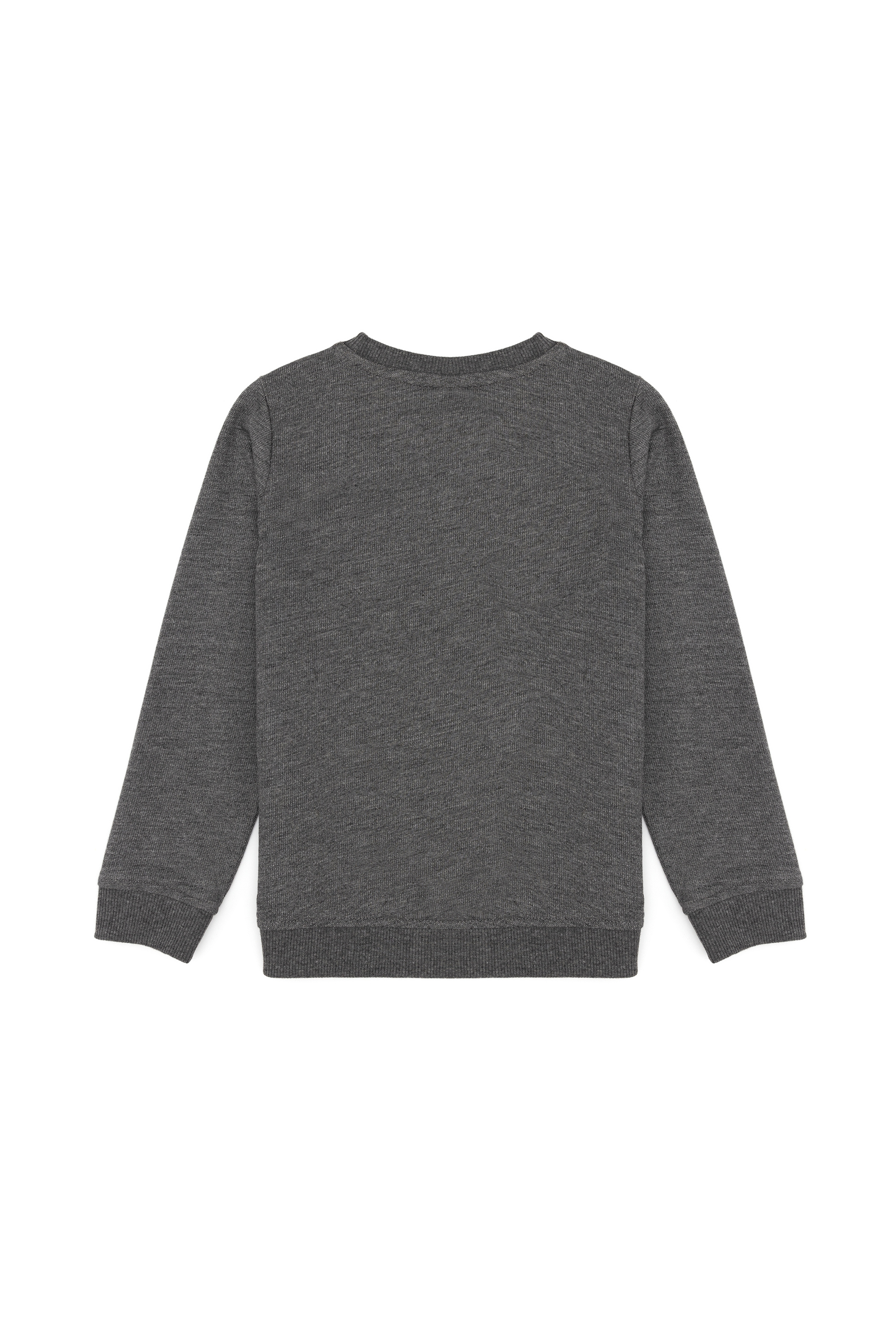 Erkek Çocuk Antrasit Melanj Basic Sweatshirt - Image 2