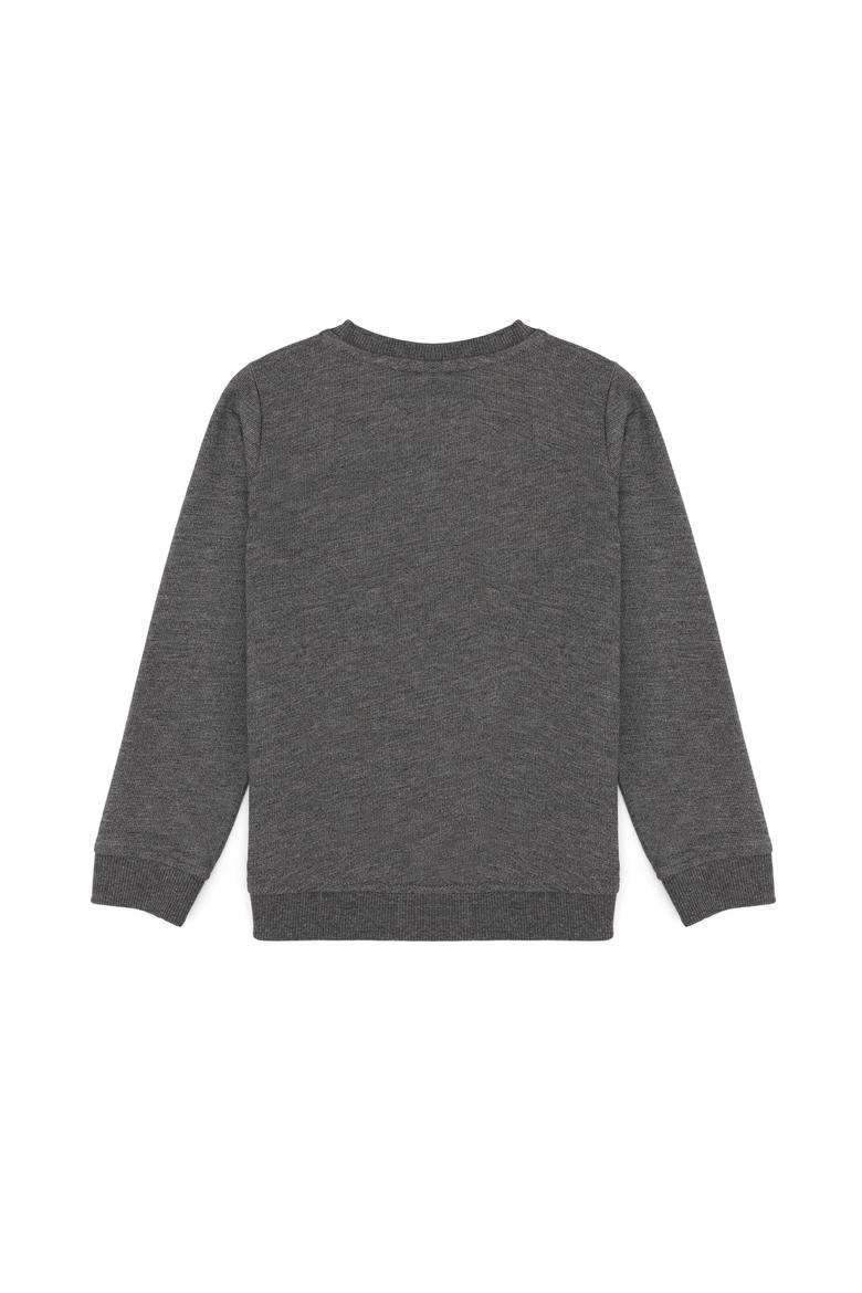 Erkek Çocuk Antrasit Melanj Basic Sweatshirt - 50254506003