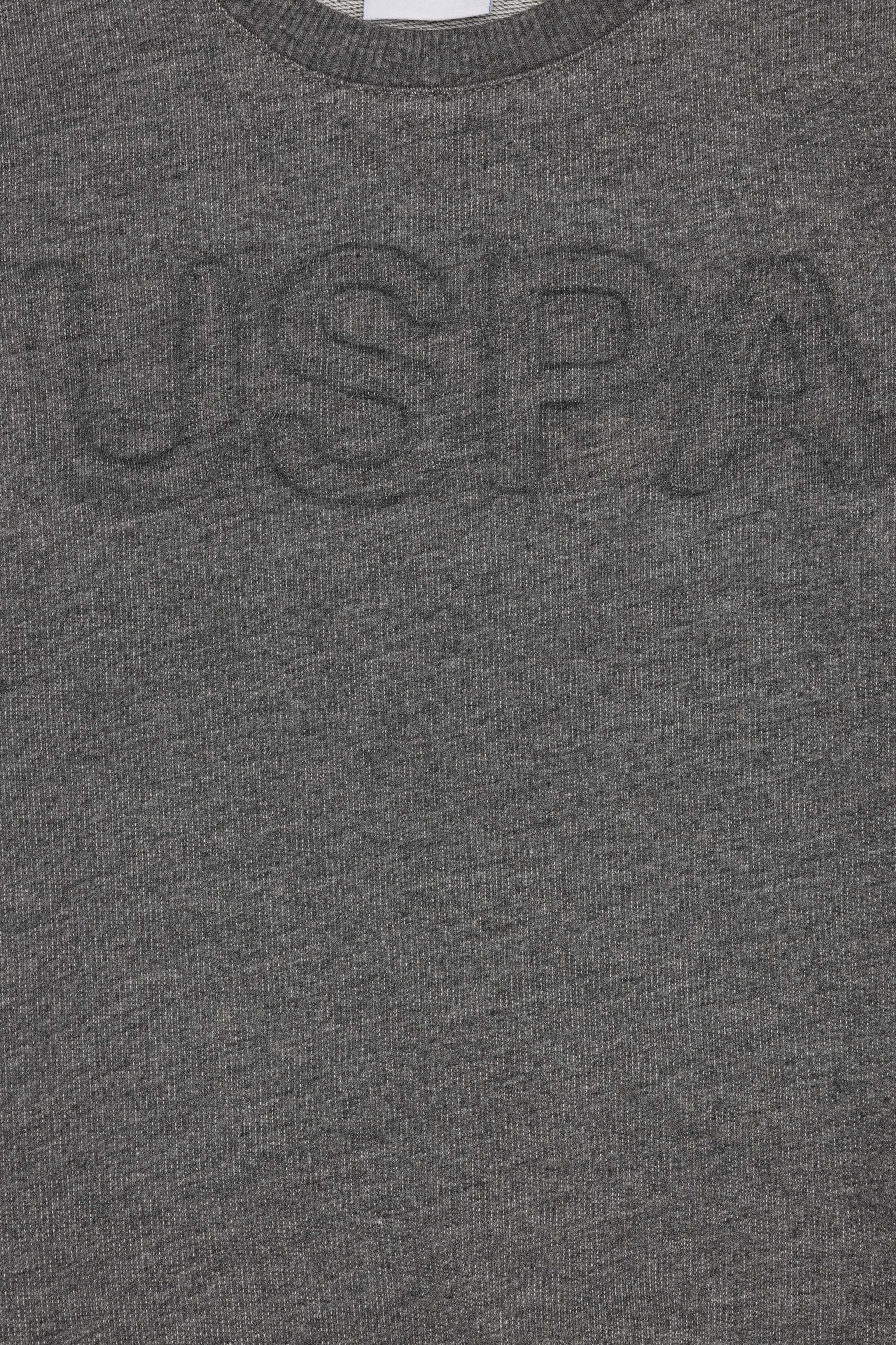 Erkek Çocuk Antrasit Melanj Basic Sweatshirt - Image 3