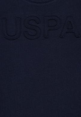 Çocuk Lacivert Basic Bisiklet Yaka Sweatshirt - 50254506015