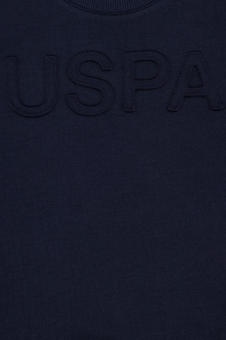 Çocuk Lacivert Basic Bisiklet Yaka Sweatshirt - 50254506015