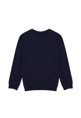 Çocuk Lacivert Basic Bisiklet Yaka Sweatshirt - 50254506015