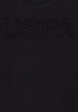 Çocuk Siyah Basic Bisiklet Yaka Sweatshirt - 50254506027