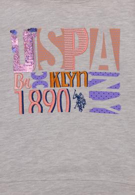 Çocuk Bej Melanj Kapüşonlu Sweatshirt - 50253409012