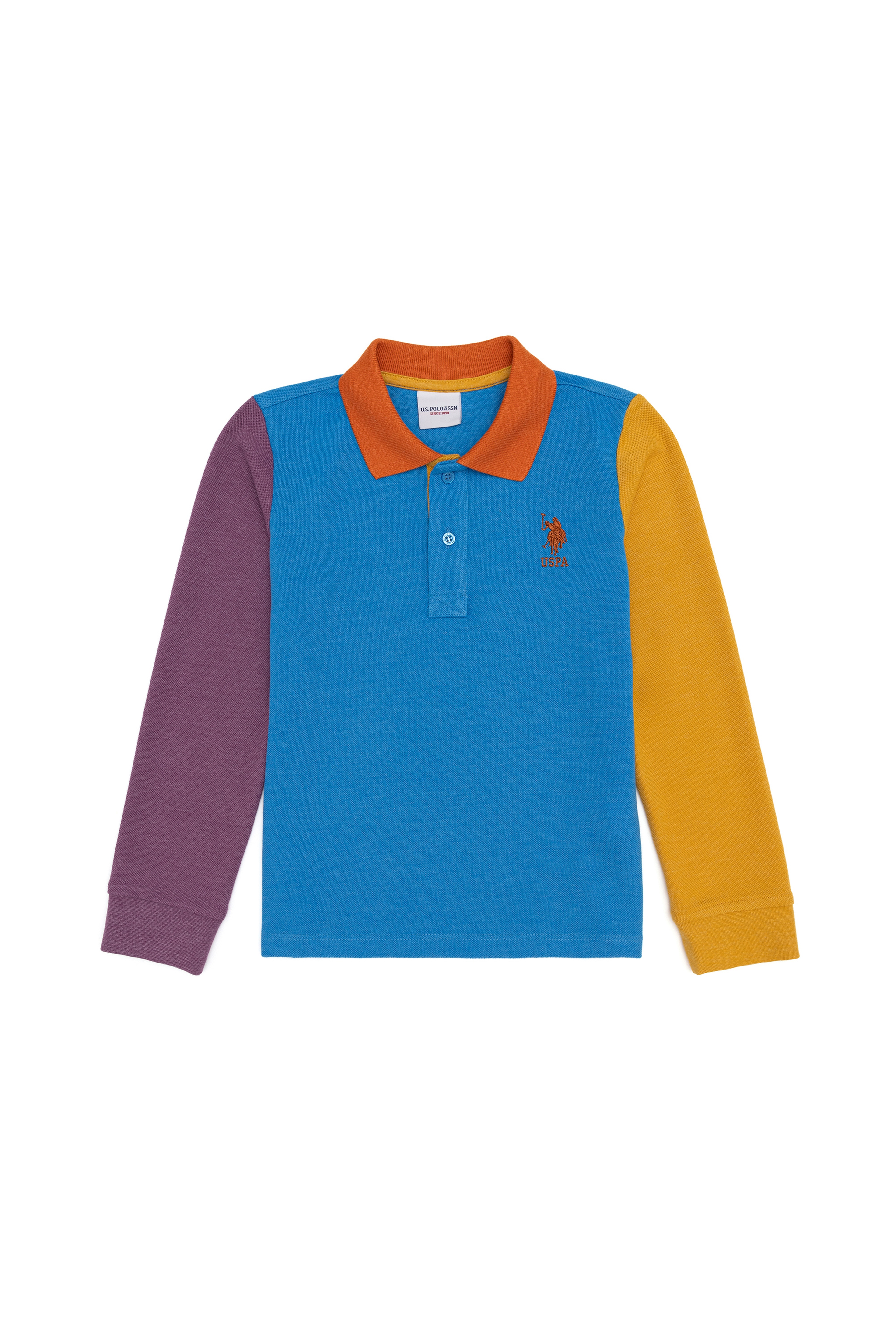 Erkek Çocuk Mavi Melanj Sweatshirt - Image 1