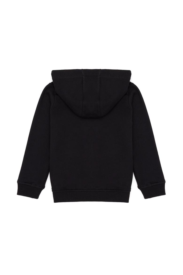 Erkek Çocuk Siyah Basic Sweatshirt - 50254533048