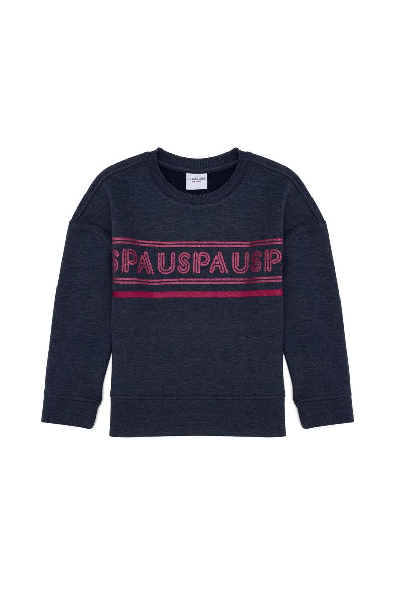 Çocuk Lacivert Bisiklet Yaka Sweatshirt