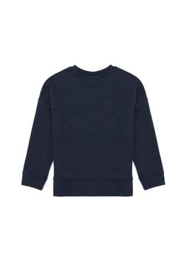 Çocuk Lacivert Bisiklet Yaka Sweatshirt - 50256180008