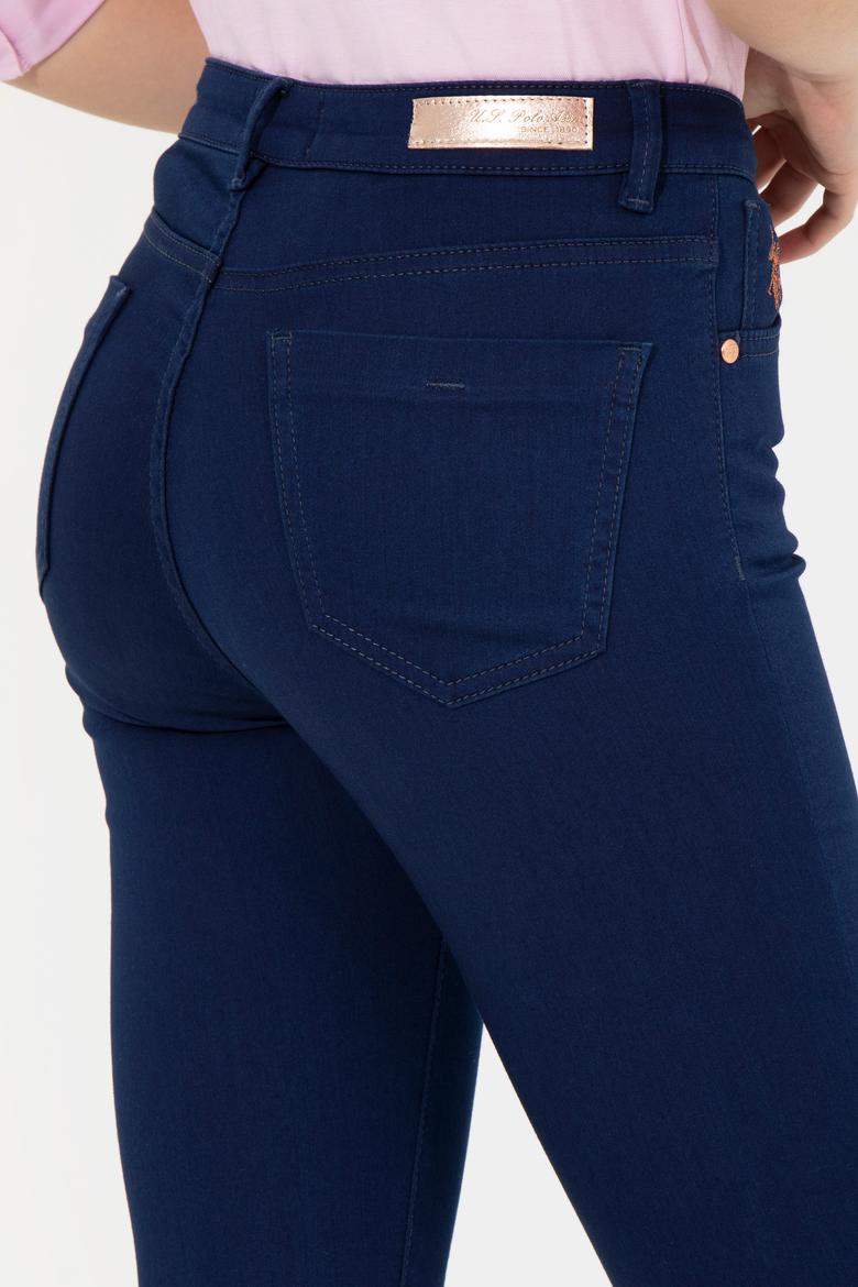 Kadın Koyu Mavi Toothpick Fit Jean Pantolon - 50256522003