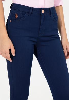 Kadın Koyu Mavi Toothpick Fit Jean Pantolon - 50256522003