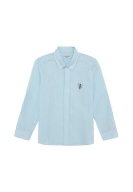 Erkek Çocuk Turkuaz Uzun Kollu Gömlek - 50247891022