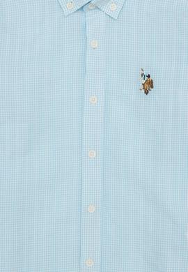 Erkek Çocuk Turkuaz Uzun Kollu Gömlek - 50247891022