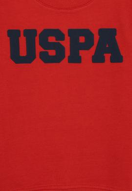 Erkek Çocuk Kırmızı Basic Bisiklet Yaka Sweatshirt - 50260644018