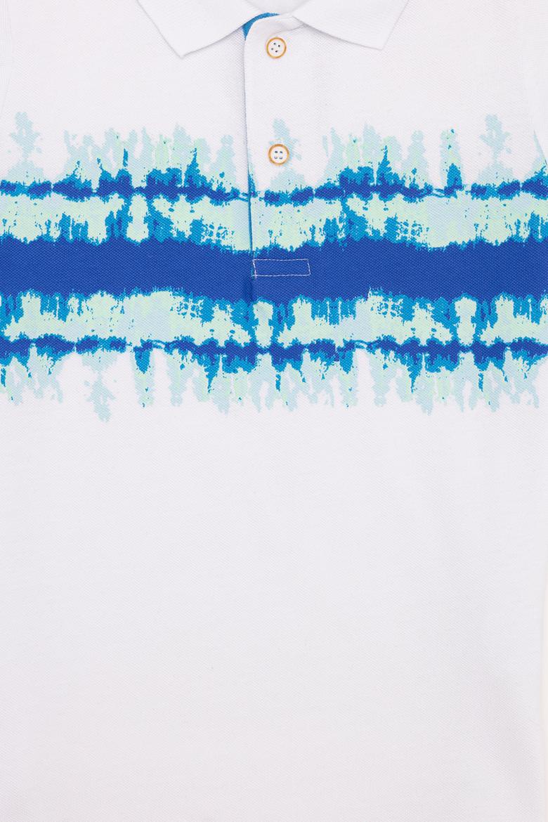 Erkek Çocuk Beyaz Polo Yaka Tişört - 50253255003