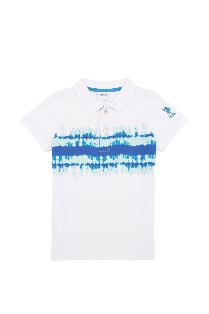 Erkek Çocuk Beyaz Polo Yaka Tişört