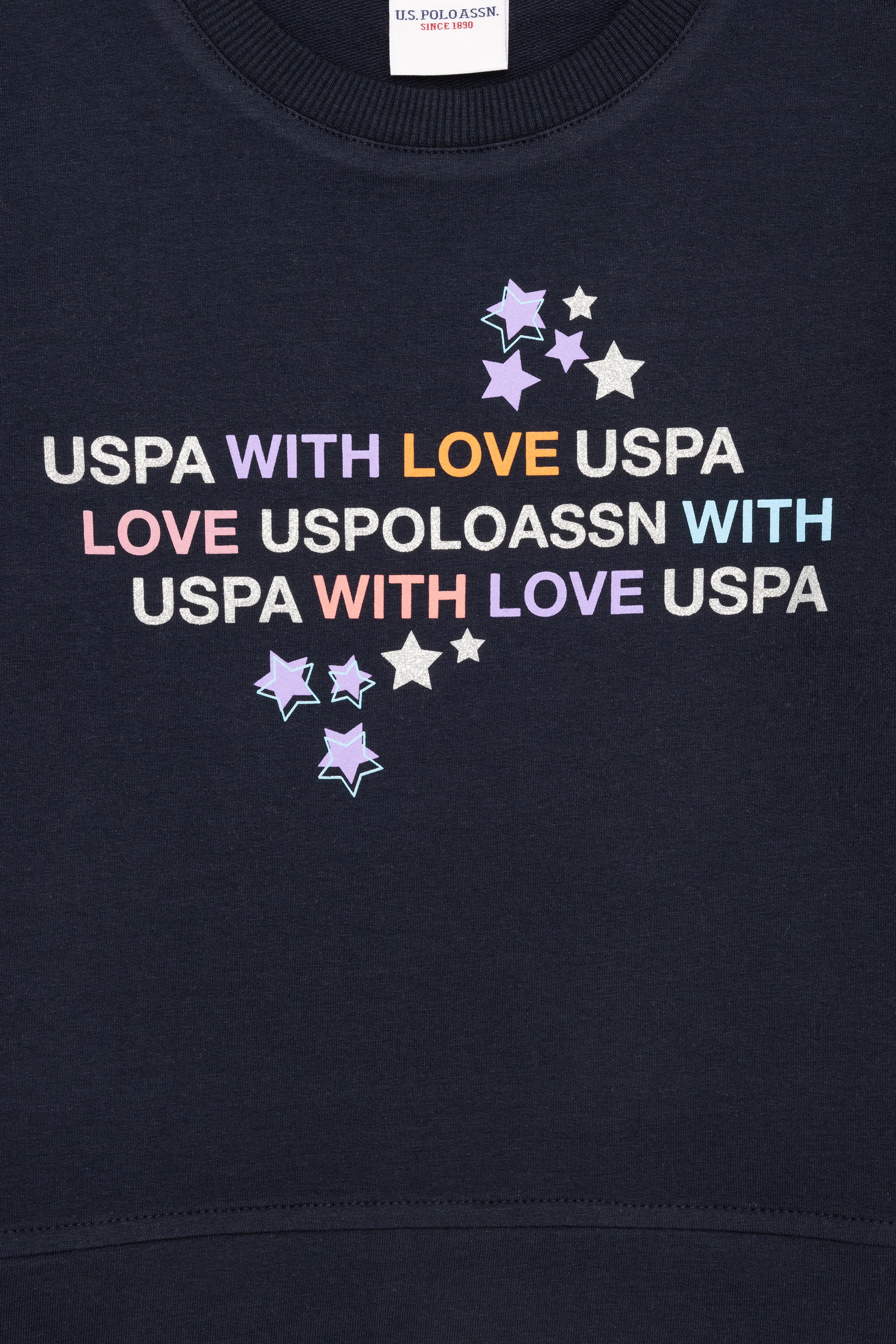 Çocuk Lacivert Bisiklet Yaka Sweatshirt - Image 7