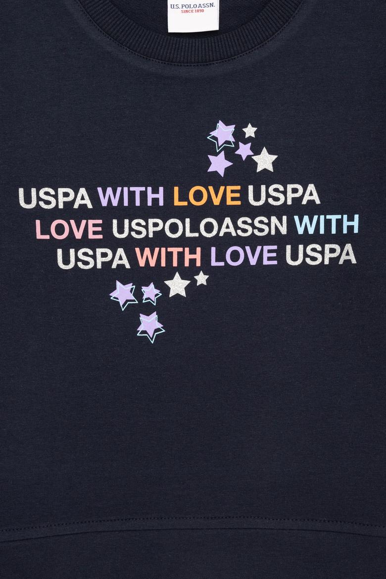 Çocuk Lacivert Bisiklet Yaka Sweatshirt - 50261258011