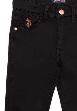 Kız Çocuk Siyah Jean Pantolon - 50254589016