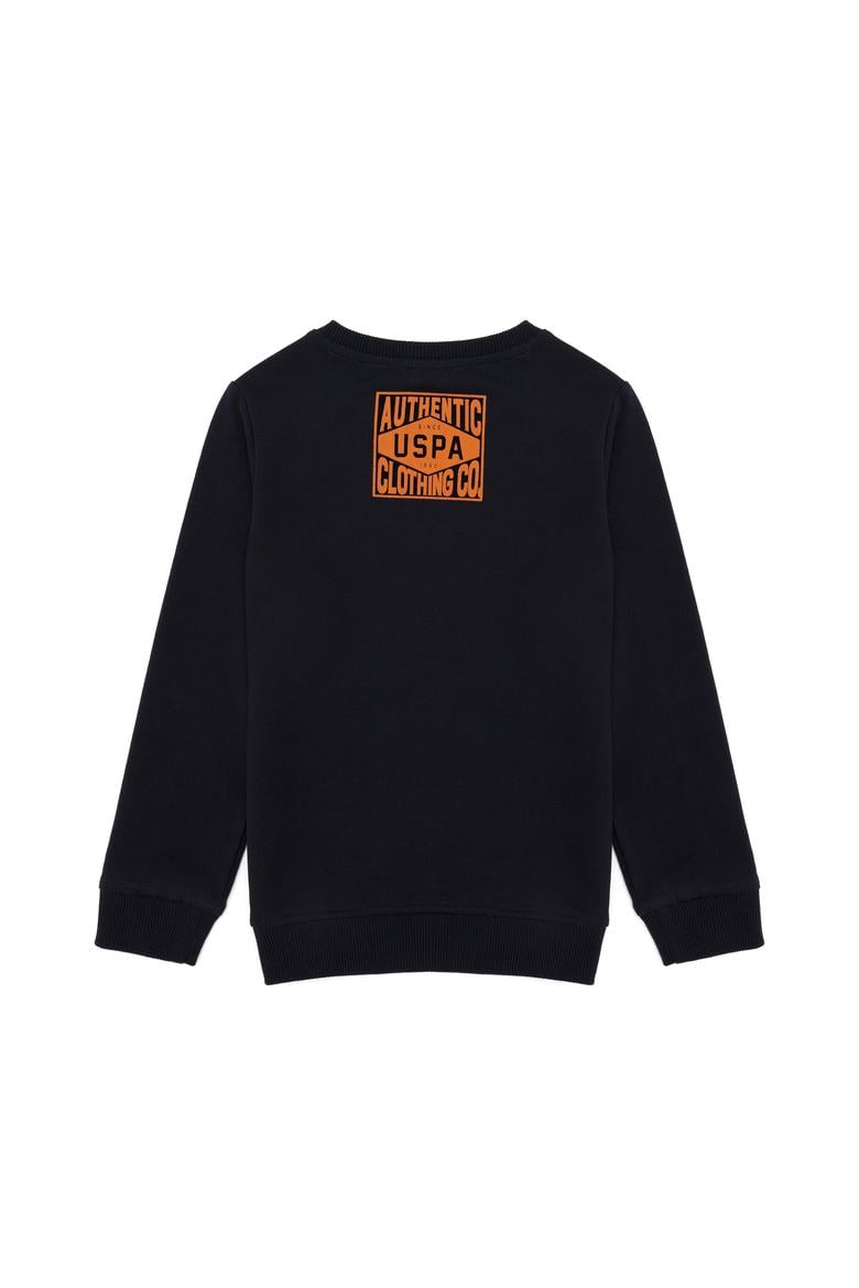 Çocuk Lacivert Bisiklet Yaka Sweatshirt - 50253419019