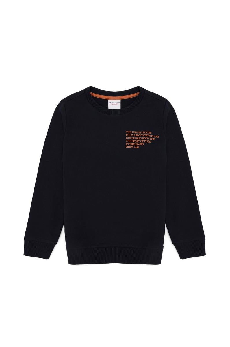 Çocuk Lacivert Bisiklet Yaka Sweatshirt