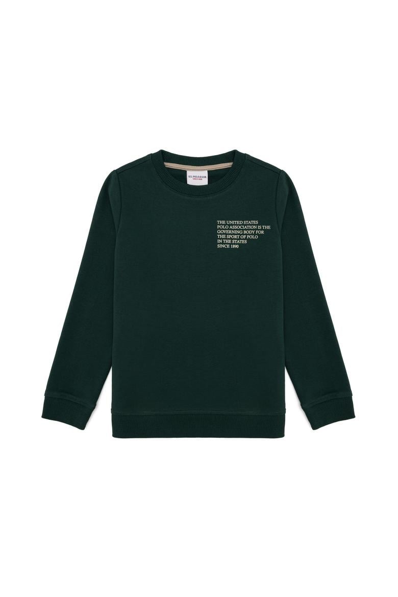 Erkek Çocuk Yeşil Sweatshirt