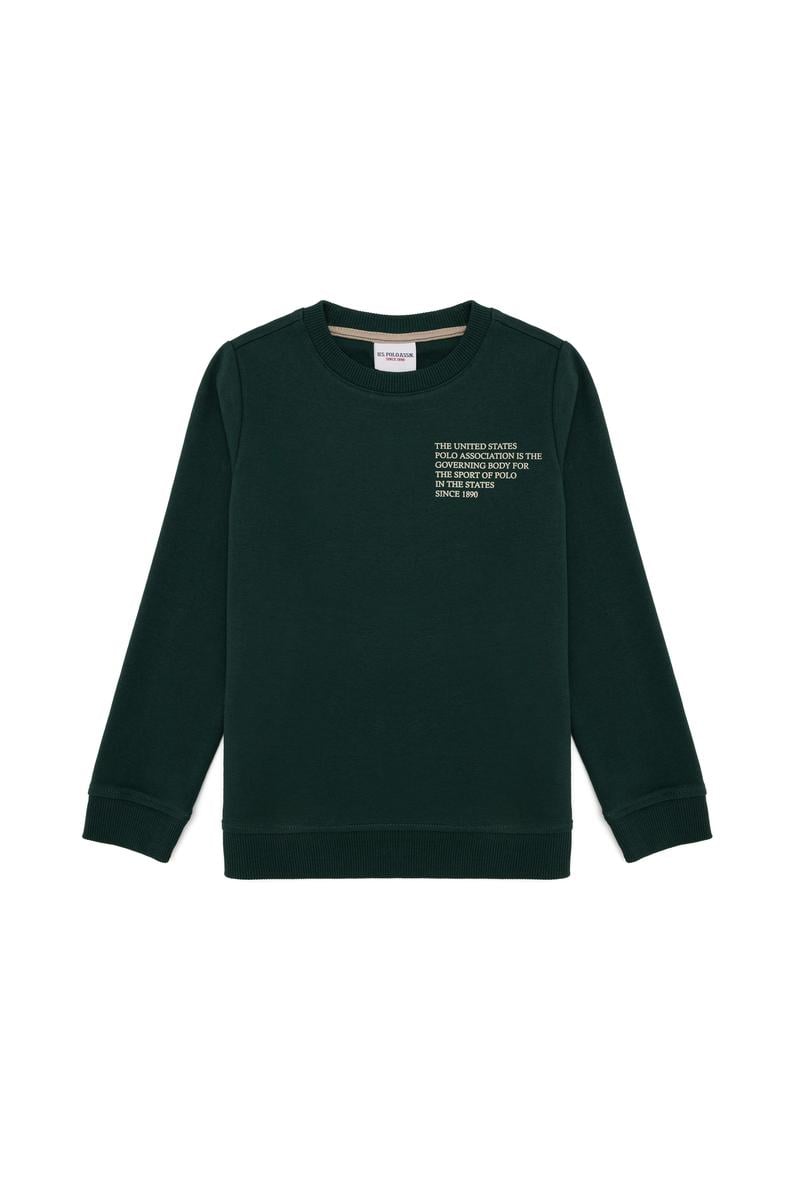 Erkek Çocuk Yeşil Sweatshirt