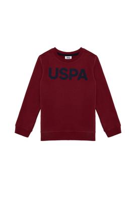 Çocuk Vişne Basic Bisiklet Yaka Sweatshirt - 50254505077