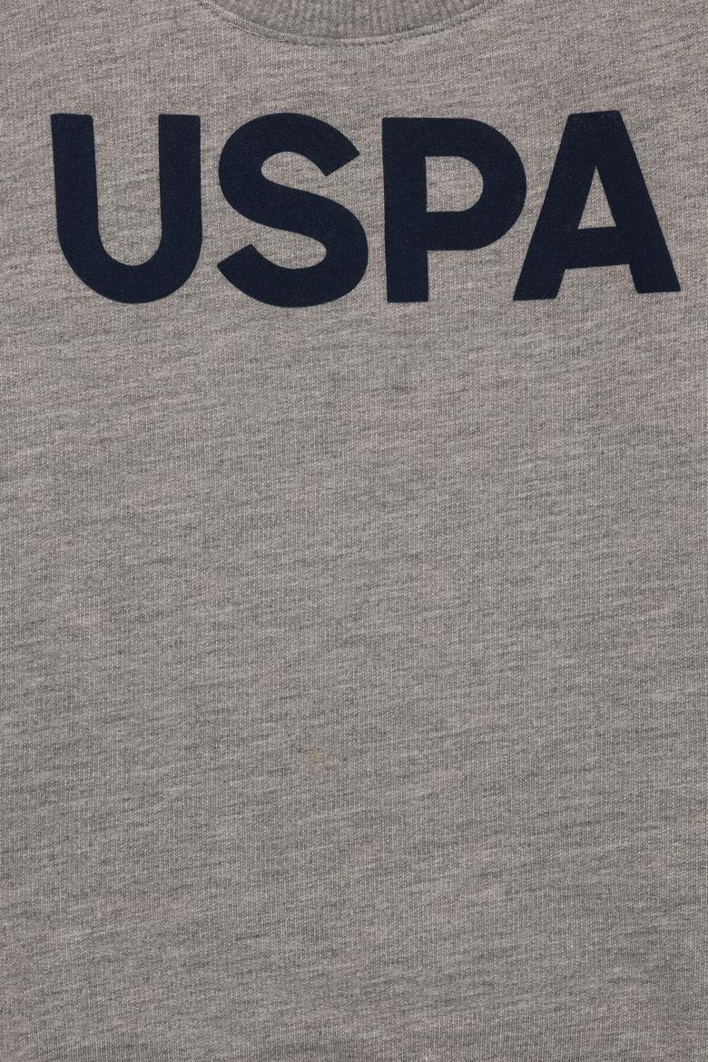 Erkek Çocuk Gri Melanj Basic Sweatshirt - 50254505002