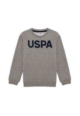 Erkek Çocuk Gri Melanj Basic Sweatshirt - 50254505002