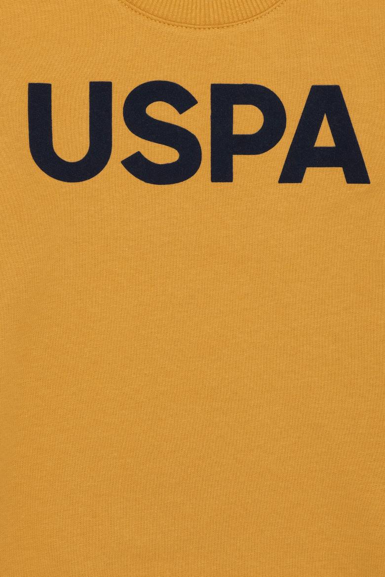 Çocuk Safran Basic Bisiklet Yaka Sweatshirt - 50254505053