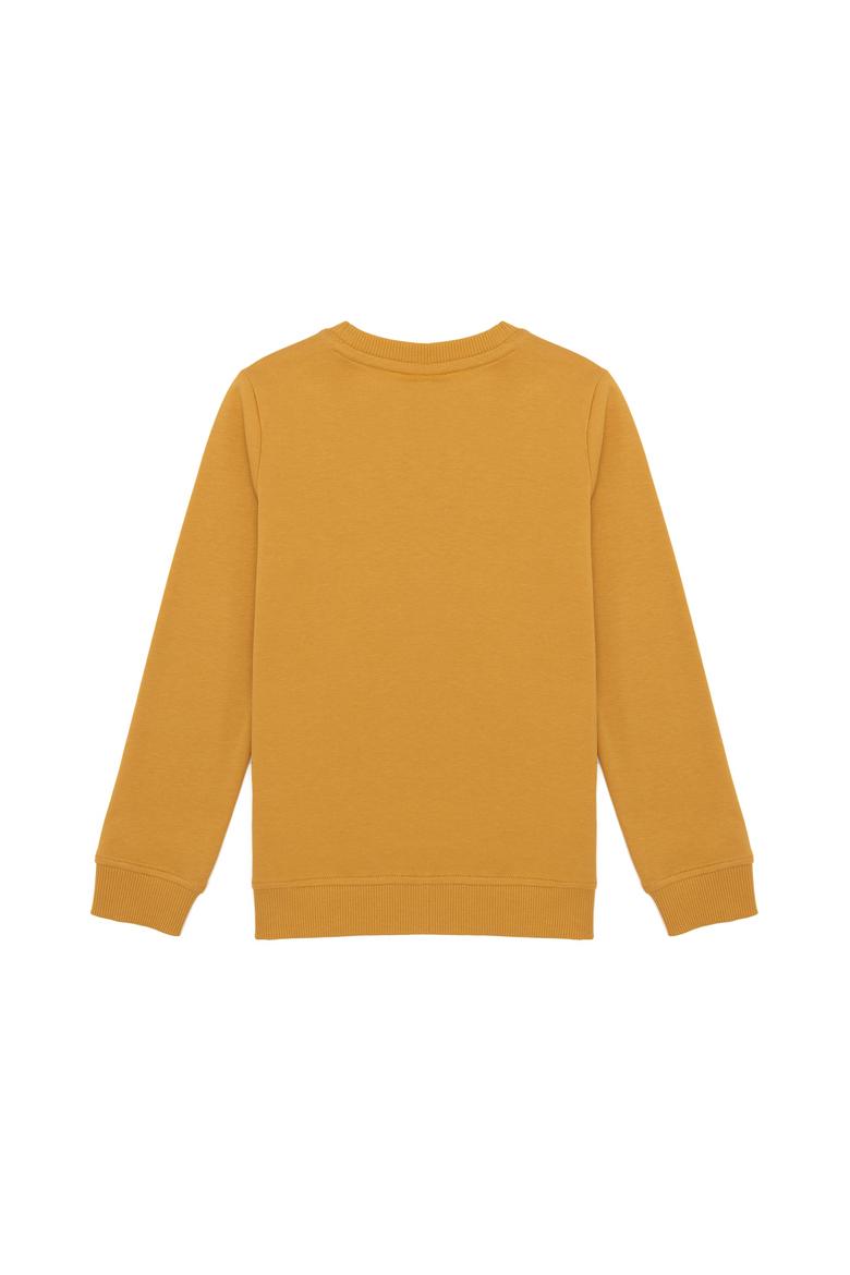 Çocuk Safran Basic Bisiklet Yaka Sweatshirt - 50254505053